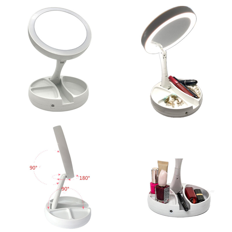Portable Folding LED Make-up Mirror 1
