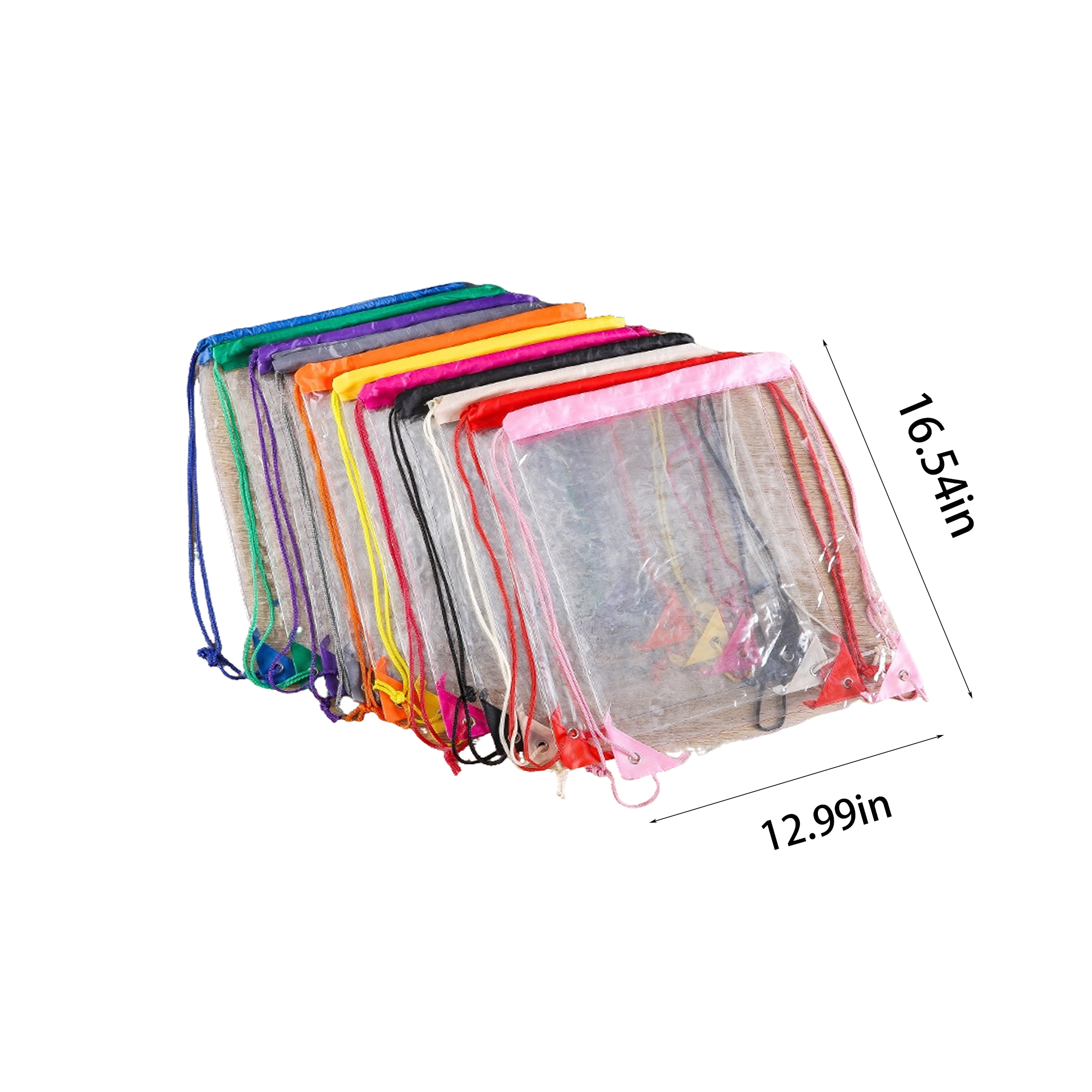 Clear Drawstring Bag Waterproof Stadium Drawstring Backpack 3