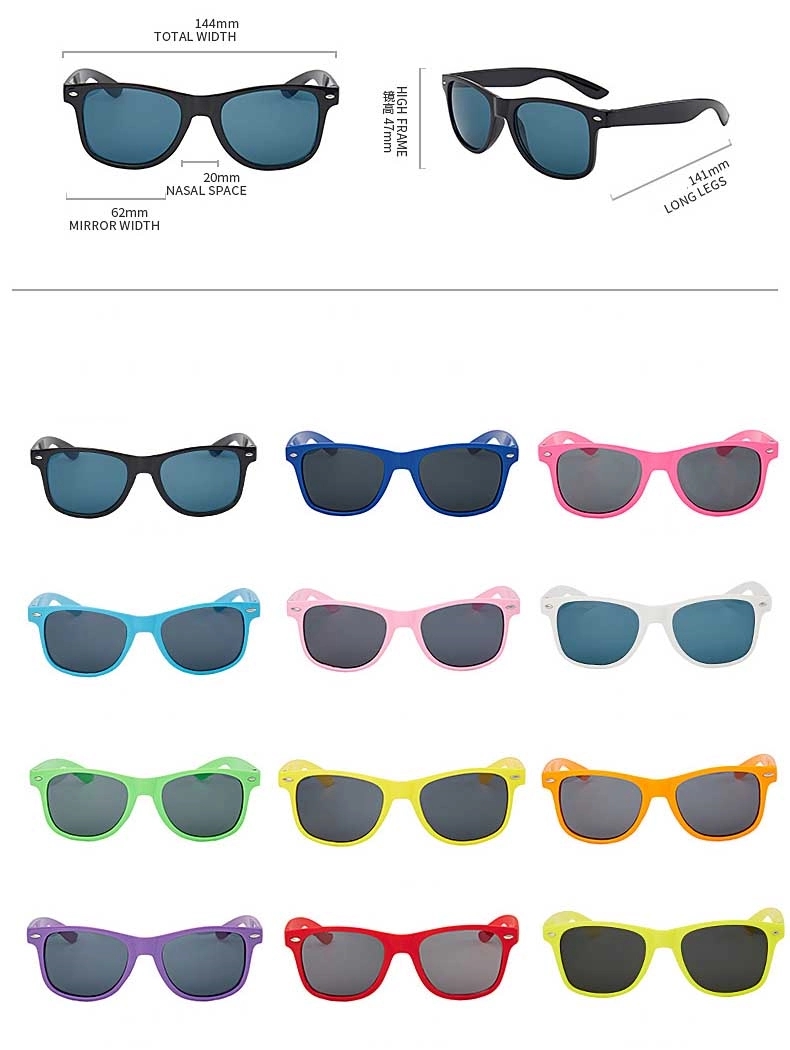 Rice Nail Candy Color sunglasses & Retro &Custom Logo 8
