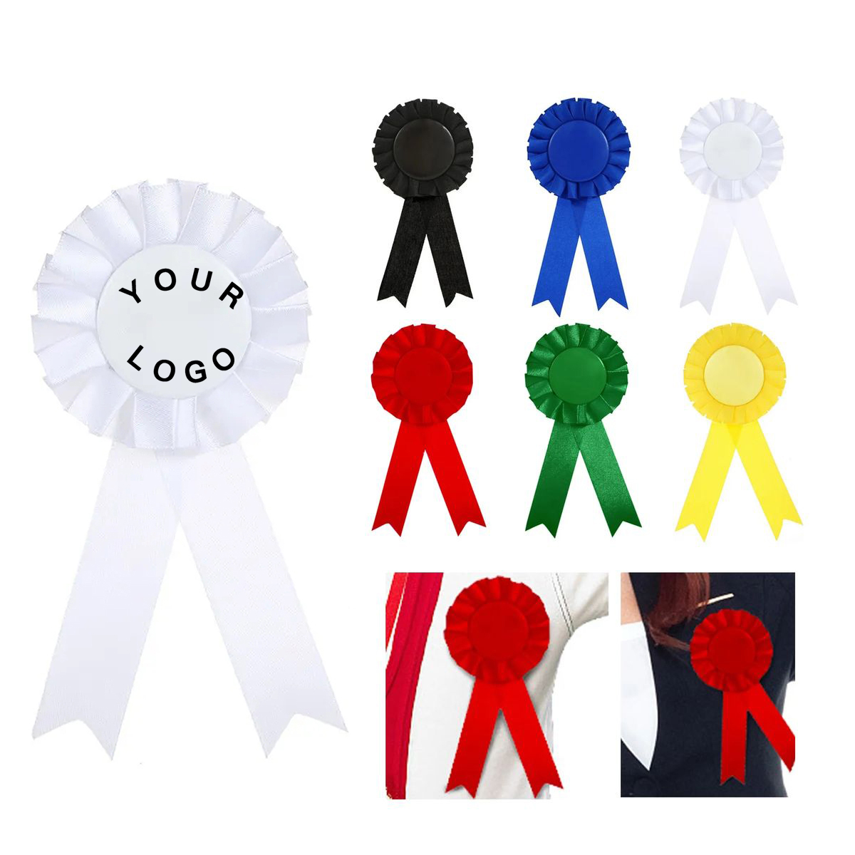 Award Ribbon Tinplate Button 1