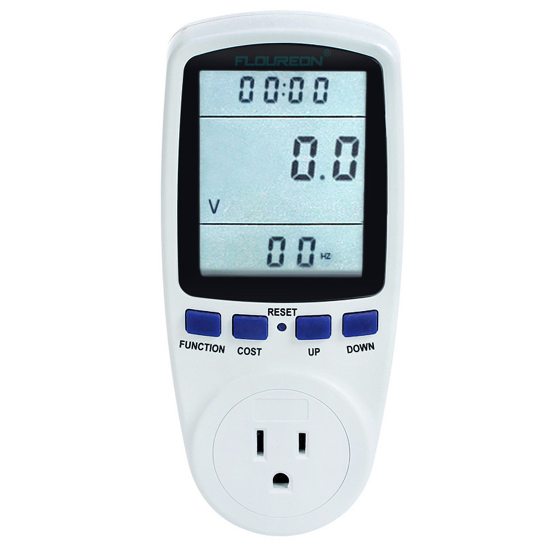 Electricity Monitor Plug Power Voltage Amps Meter 3
