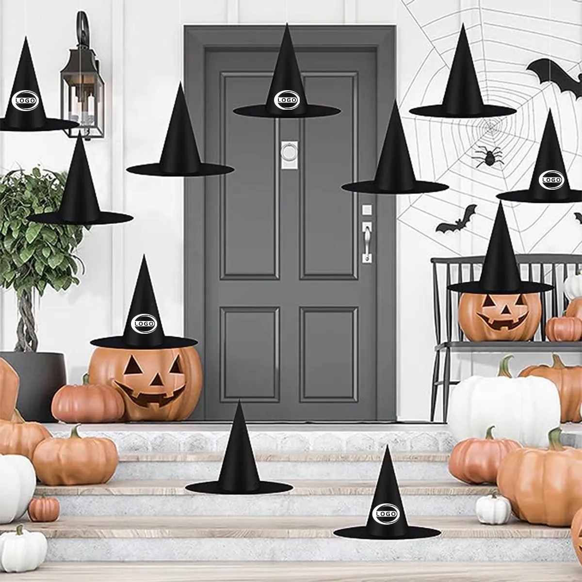 Halloween Black Witch Hats Costume Accessory Decorations 3