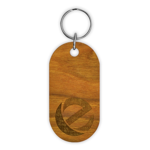 Wood Custom Key Tag (1-5 Sq. Inches) 2