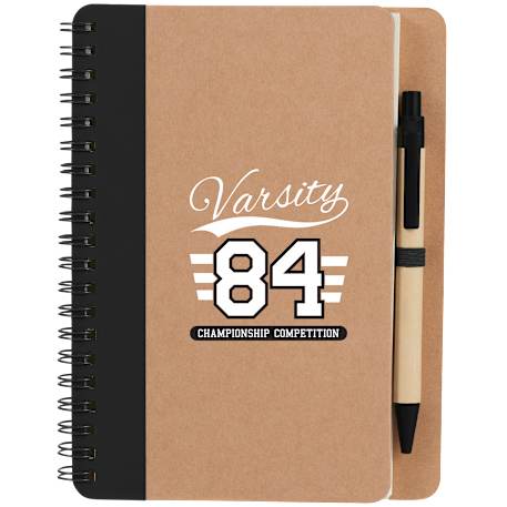 FSC® Mix 5" x 7" Eco Spiral Notebook with Pen 5