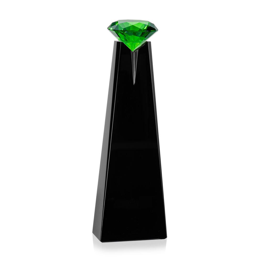 Alicia Gemstone Award - Black/Emerald 9