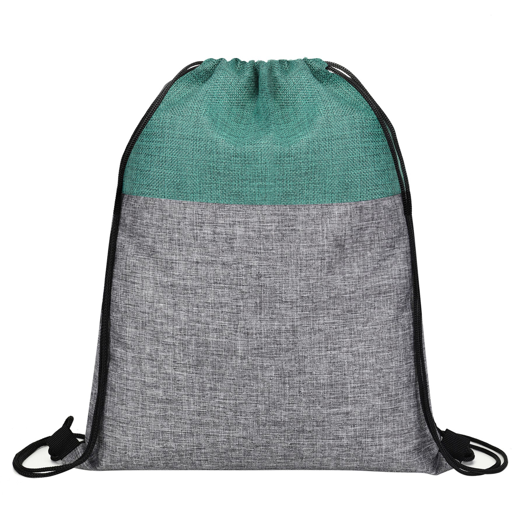 Heathered Jute Drawstring Backpack 7