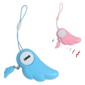Wings Shaped Safety Alarm Keychain With LED Light And 120DB Panic Sound 4