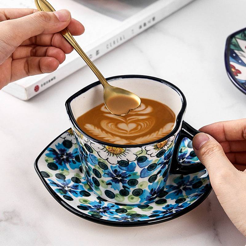 Heart-Shaped Handle Mug Coffee Cup 12
