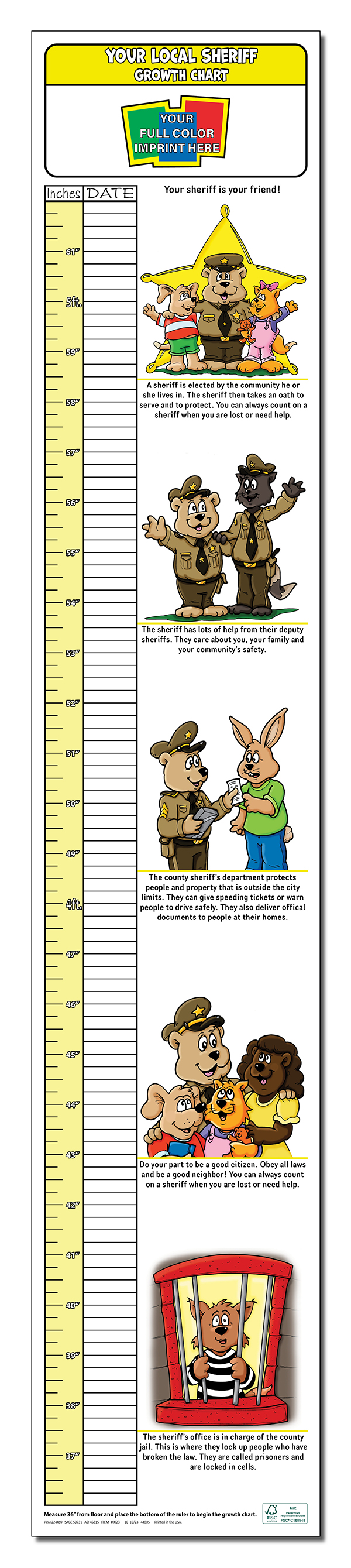 GROWTH CHART - Your Local Sheriff Care Growth Chart 4