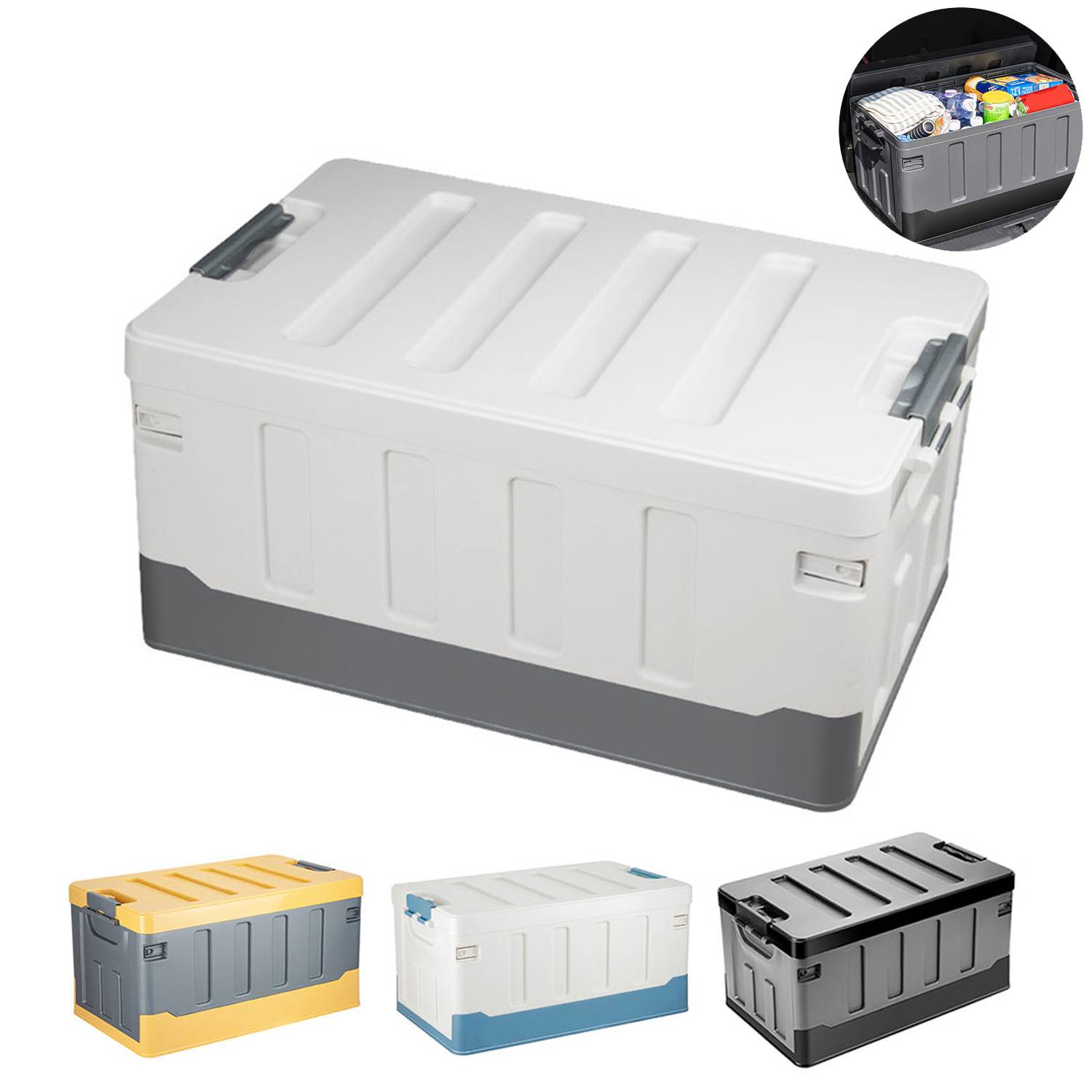 Foldable Plastic Car Trunk Organizer Box 10