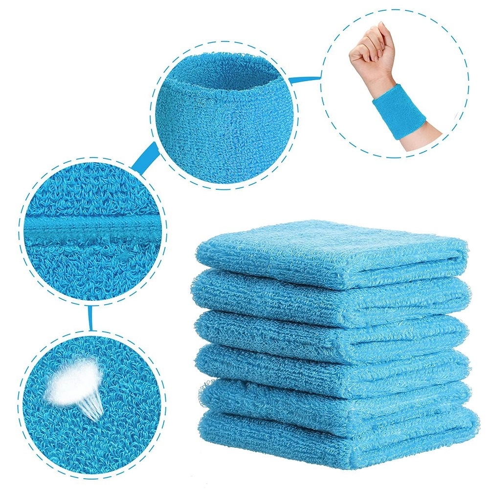 Athletic Cotton Wristbands with Embroidery 7