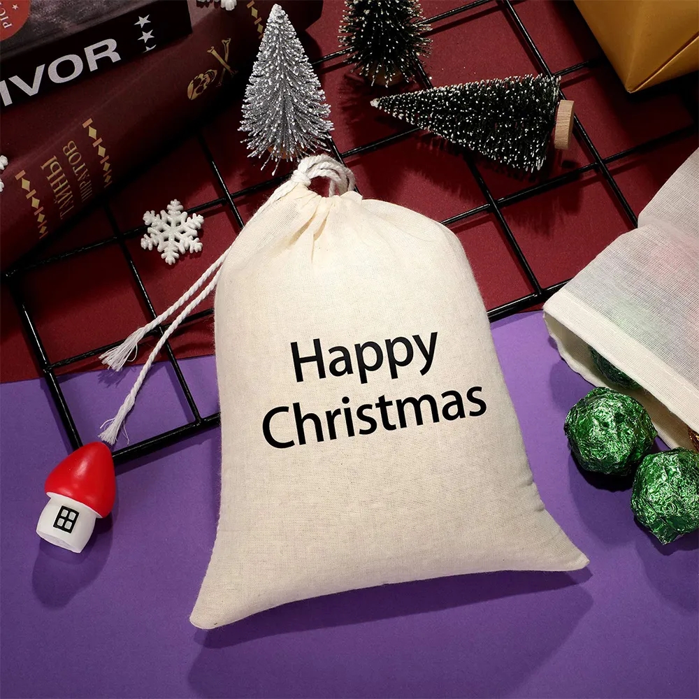 Cotton Linen Drawstring Sachet Bag 19