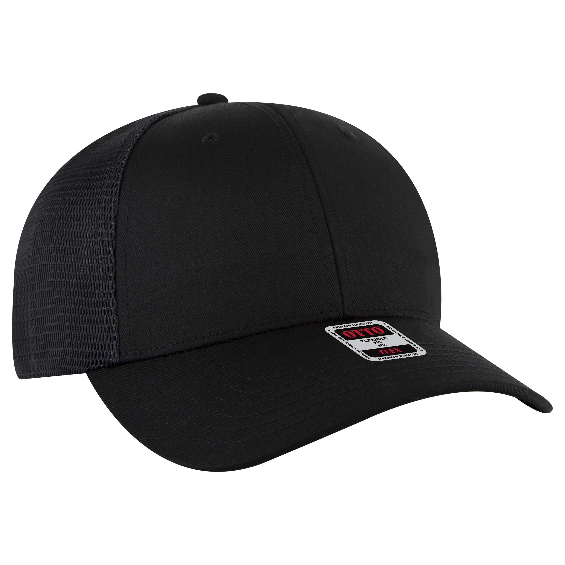 OTTO CAP® OTTO FLEX® Fitted 6 Panel Low Profile Mesh Back Trucker Hat 17