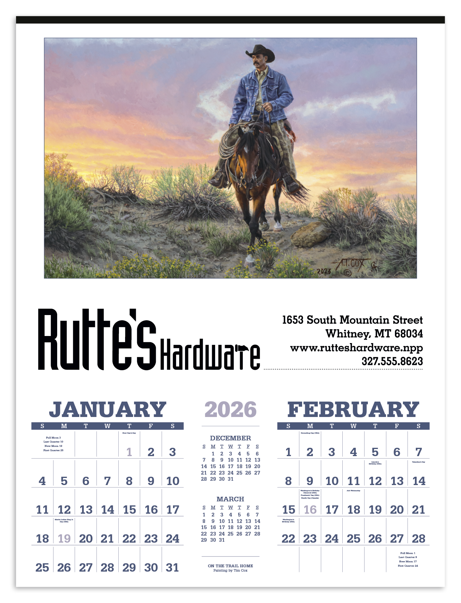 Triumph® Calendars American West by Tim Cox Calendar 5