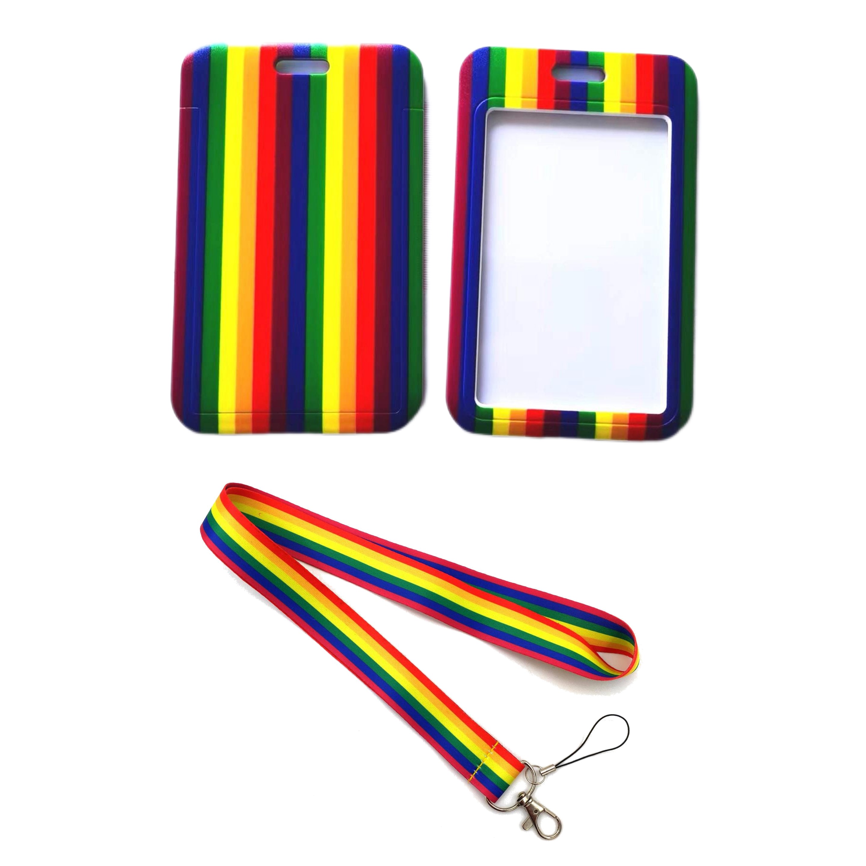 Rainbow Badge Holder with Lanyard (direct import) 2