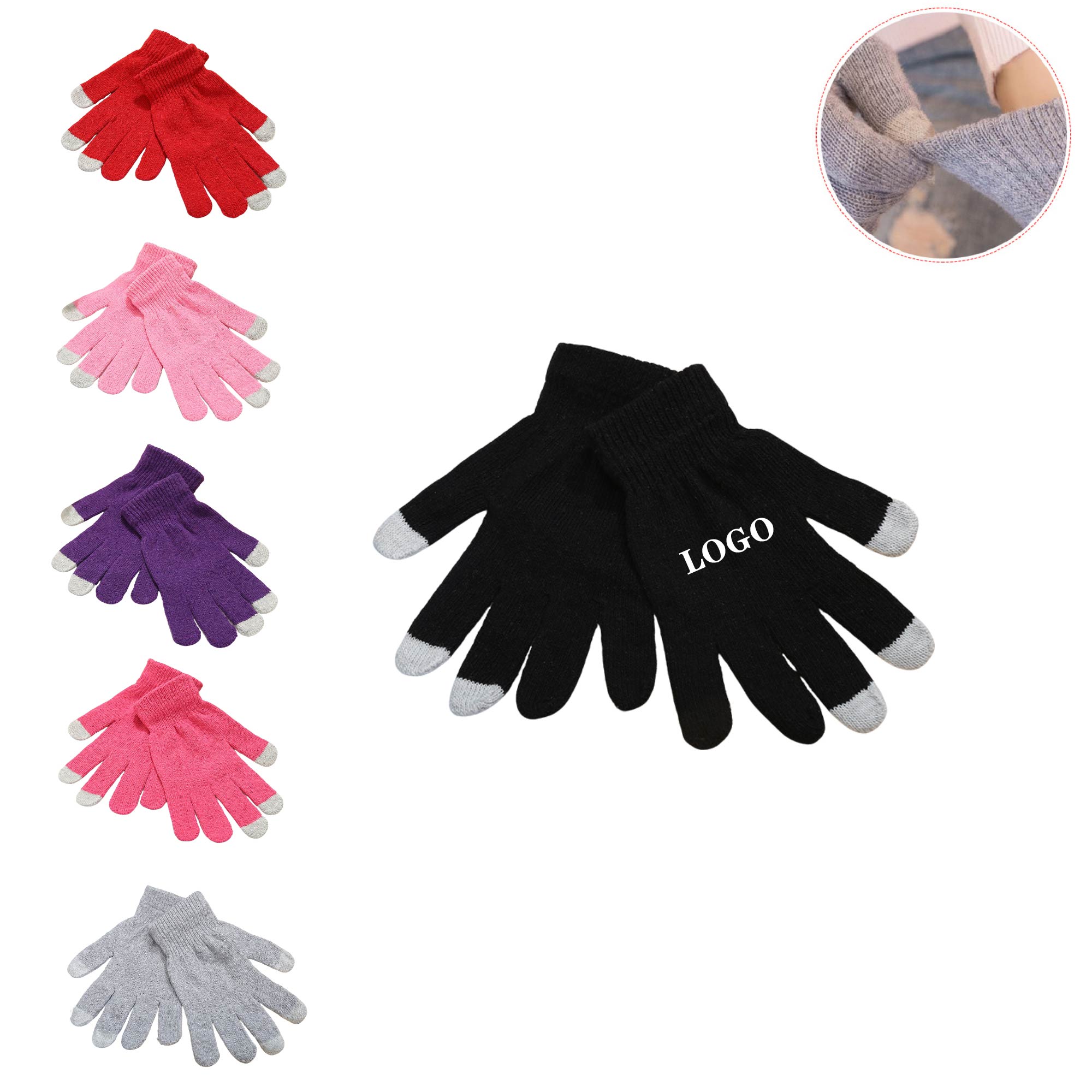 MOQ 10 pcs Thermal Knitted Gloves 2