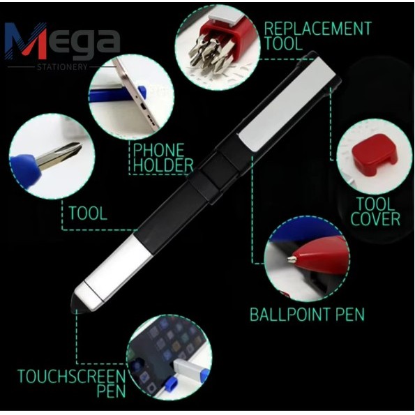 Multi Tool Screwdriver Pen Phone Holder 2