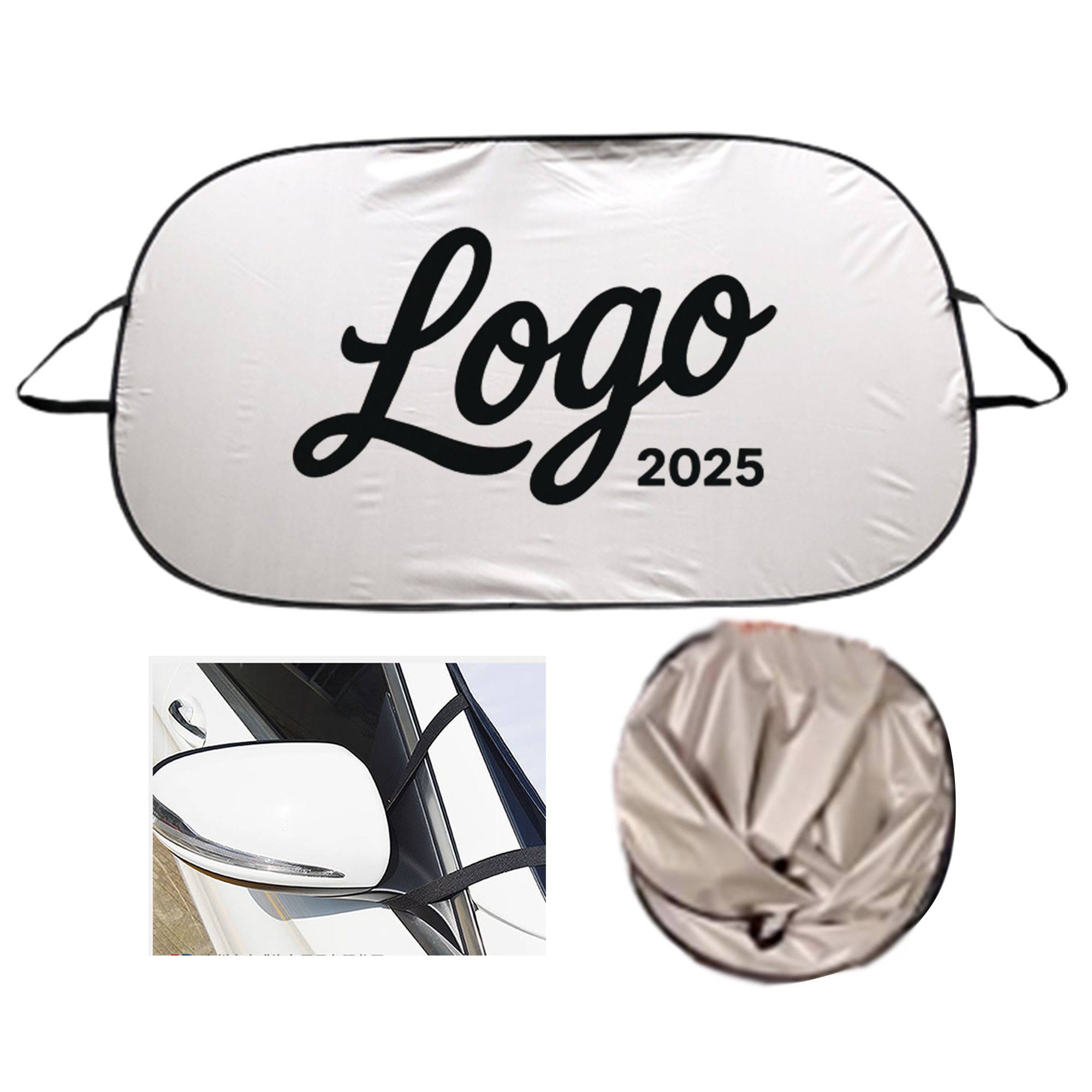 Foldable And Durable Custom Car Windshield Sunshade 3
