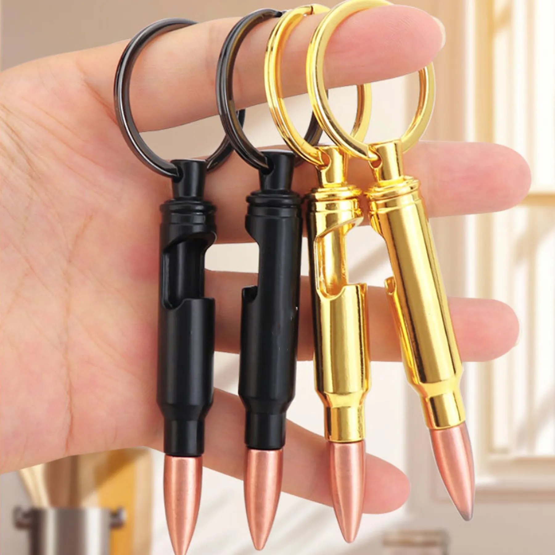 Bullet Shaped Opener With Keyring 1