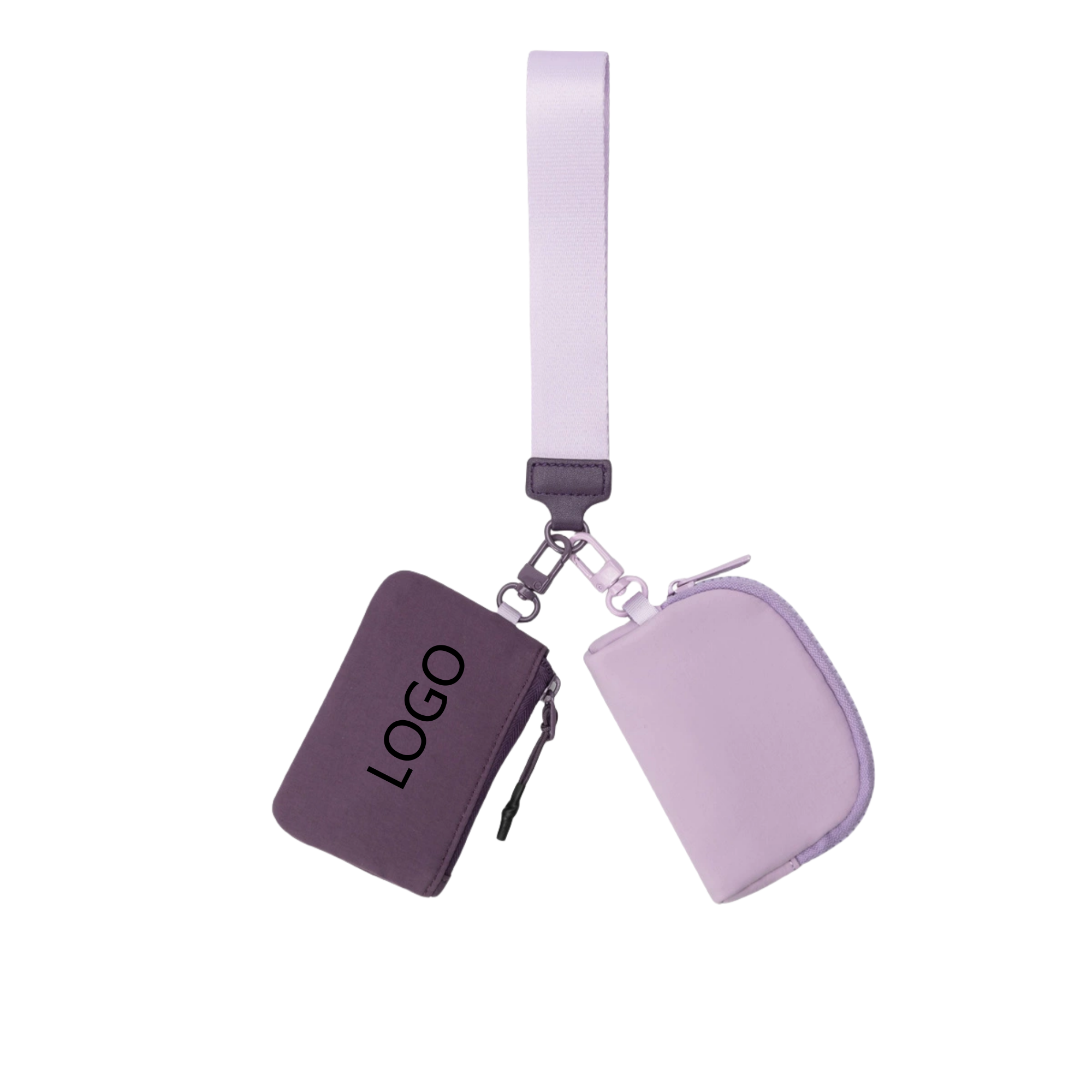 Women Portable Mini Keychain Pouch Wristlet Wallet 5