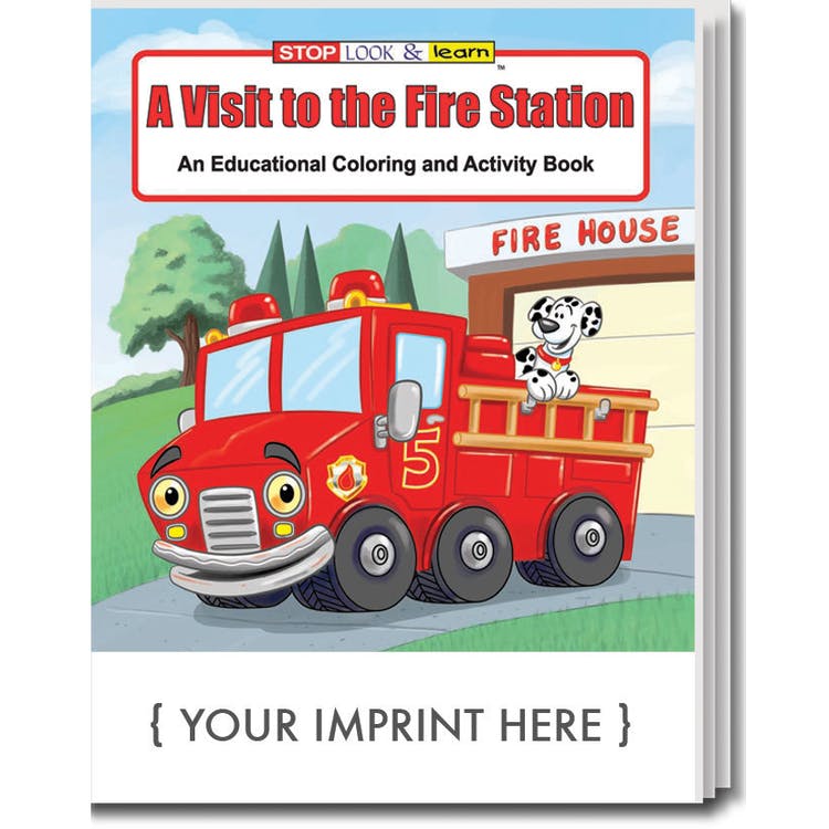 A Visit to the Fire Station Activity Books - 16 Pages Ages 3-9 2