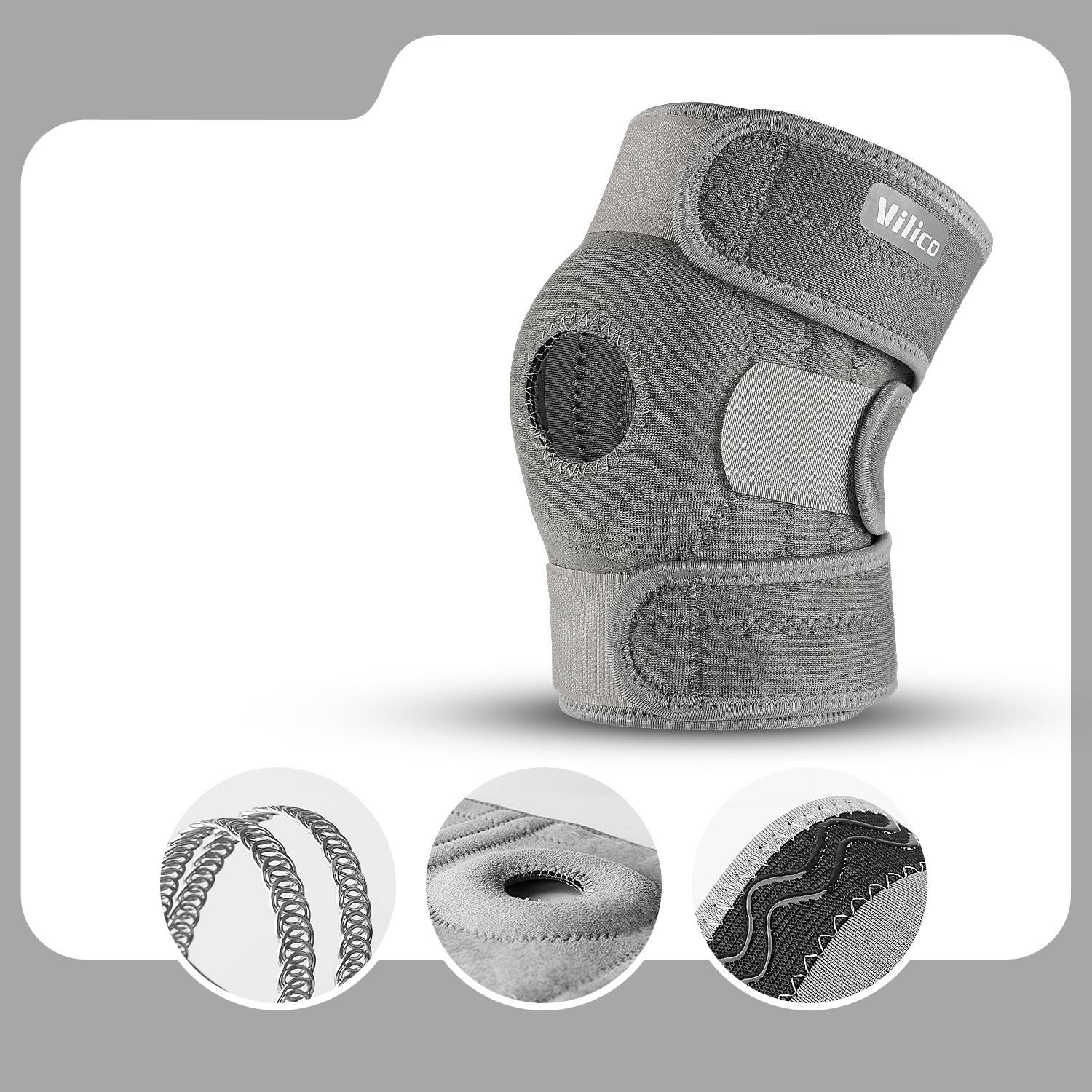 Pressurized breathable support knee pads 6