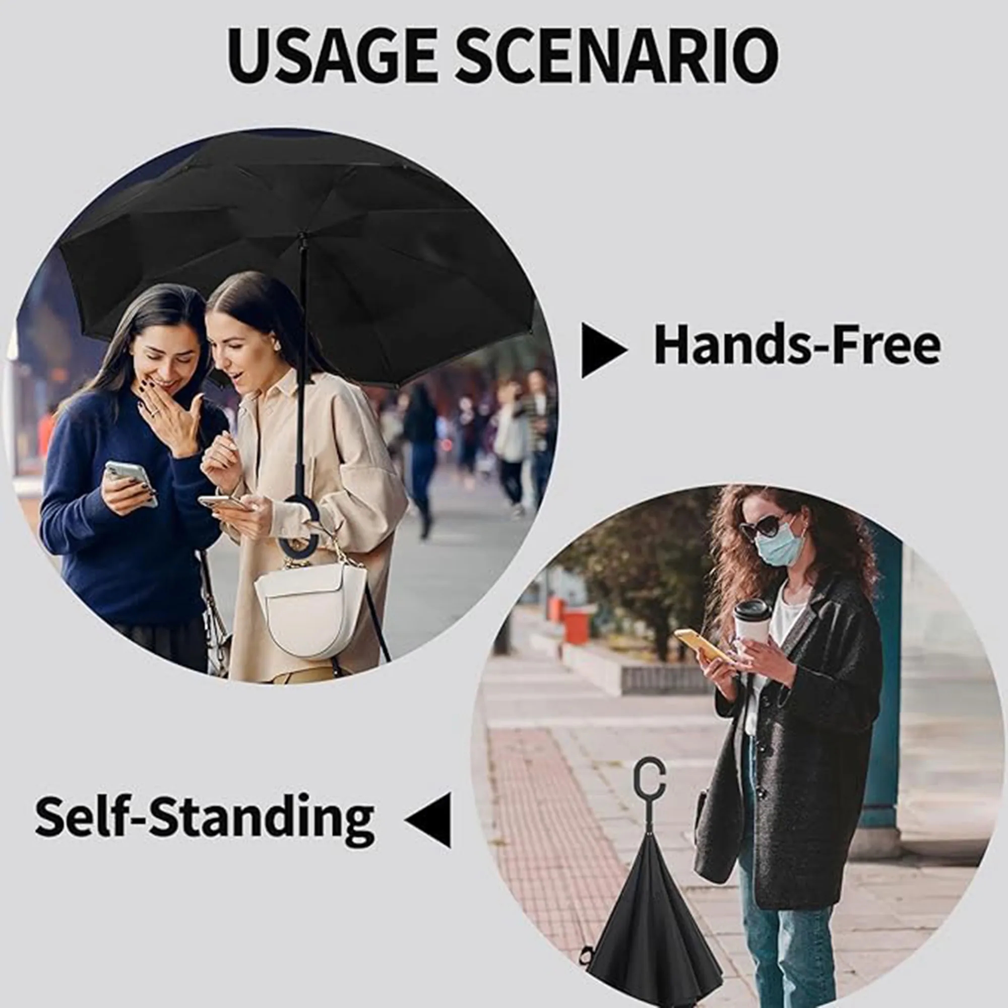 Inverted Reverse Upside Down Umbrella 4