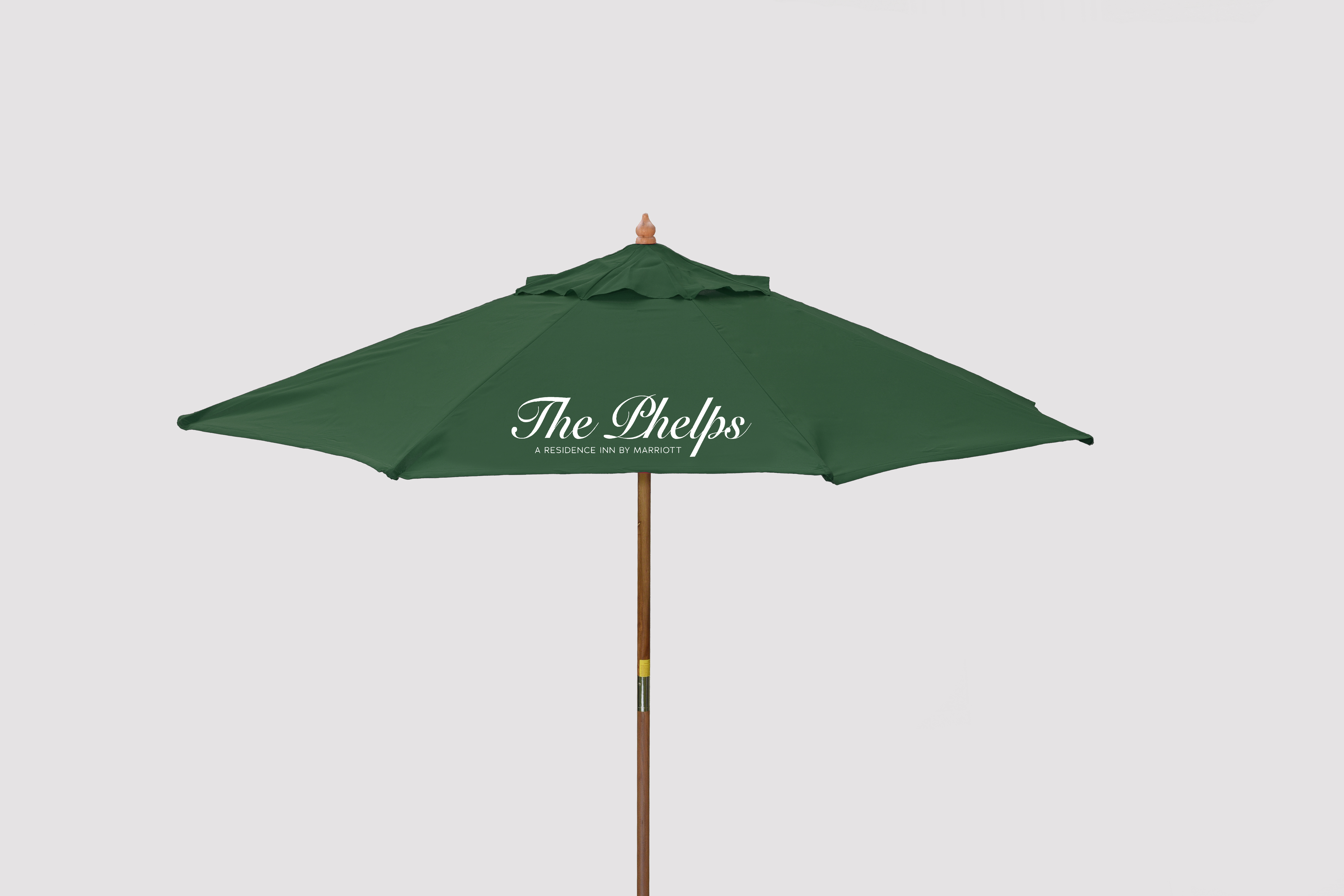 9' Wood Market Umbrella