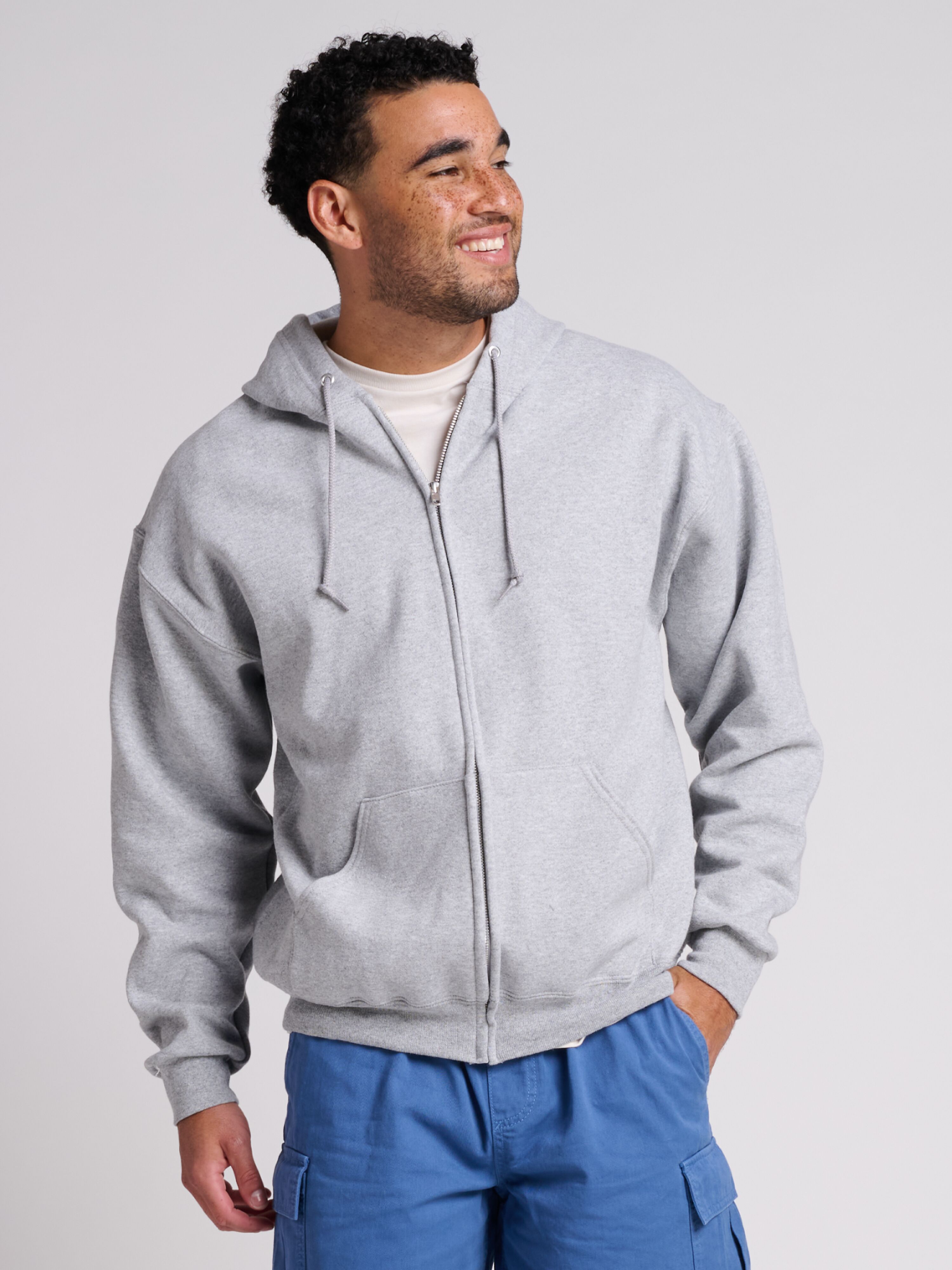 NEW JERZEES Rugged™ Unisex Full-Zip Hooded Sweatshirt   2