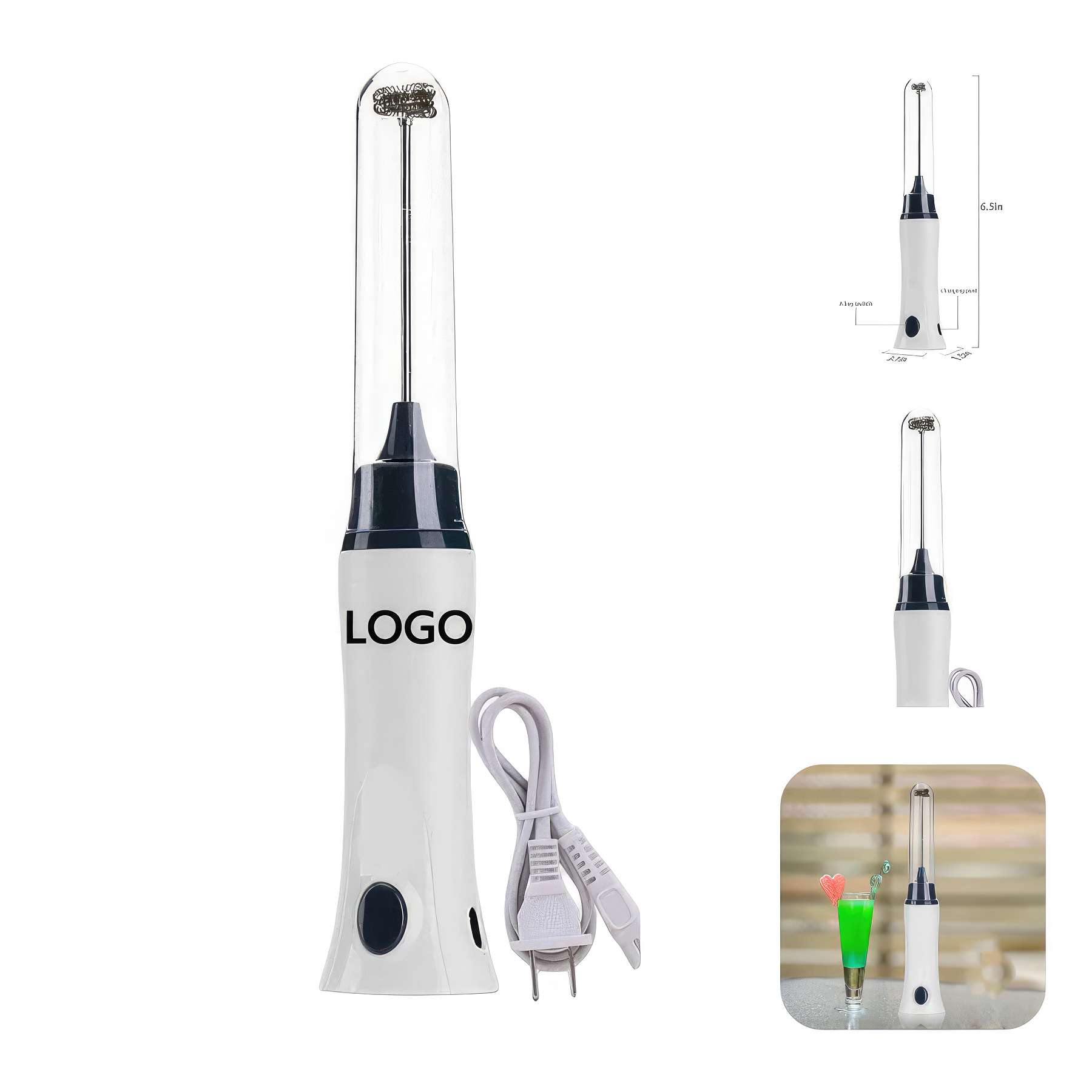 Rechargeable Milk Frother Handheld Foam Maker 2
