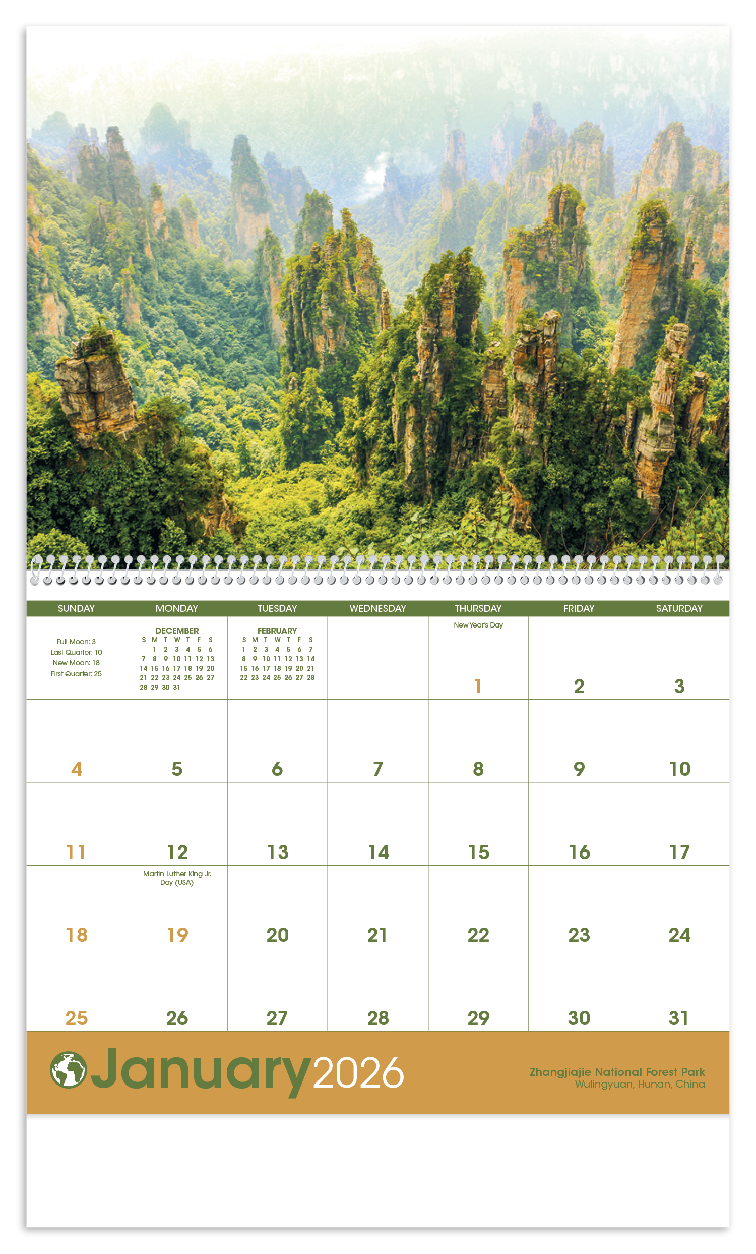 Triumph® Calendars World Scenic Calendar 3