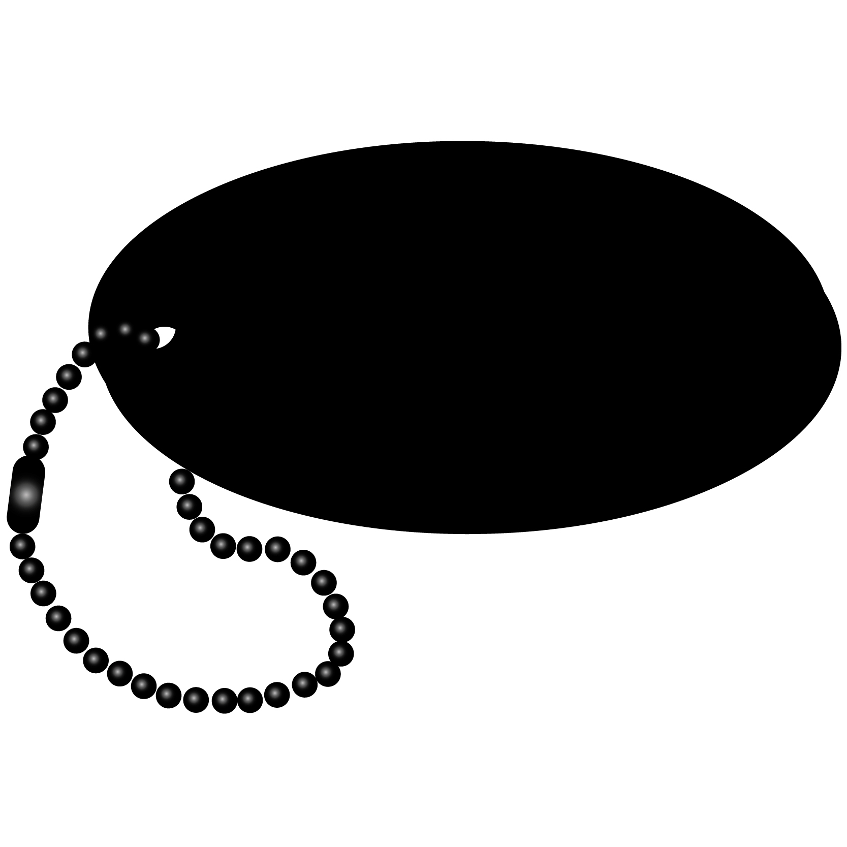 Oval Key Tag 8