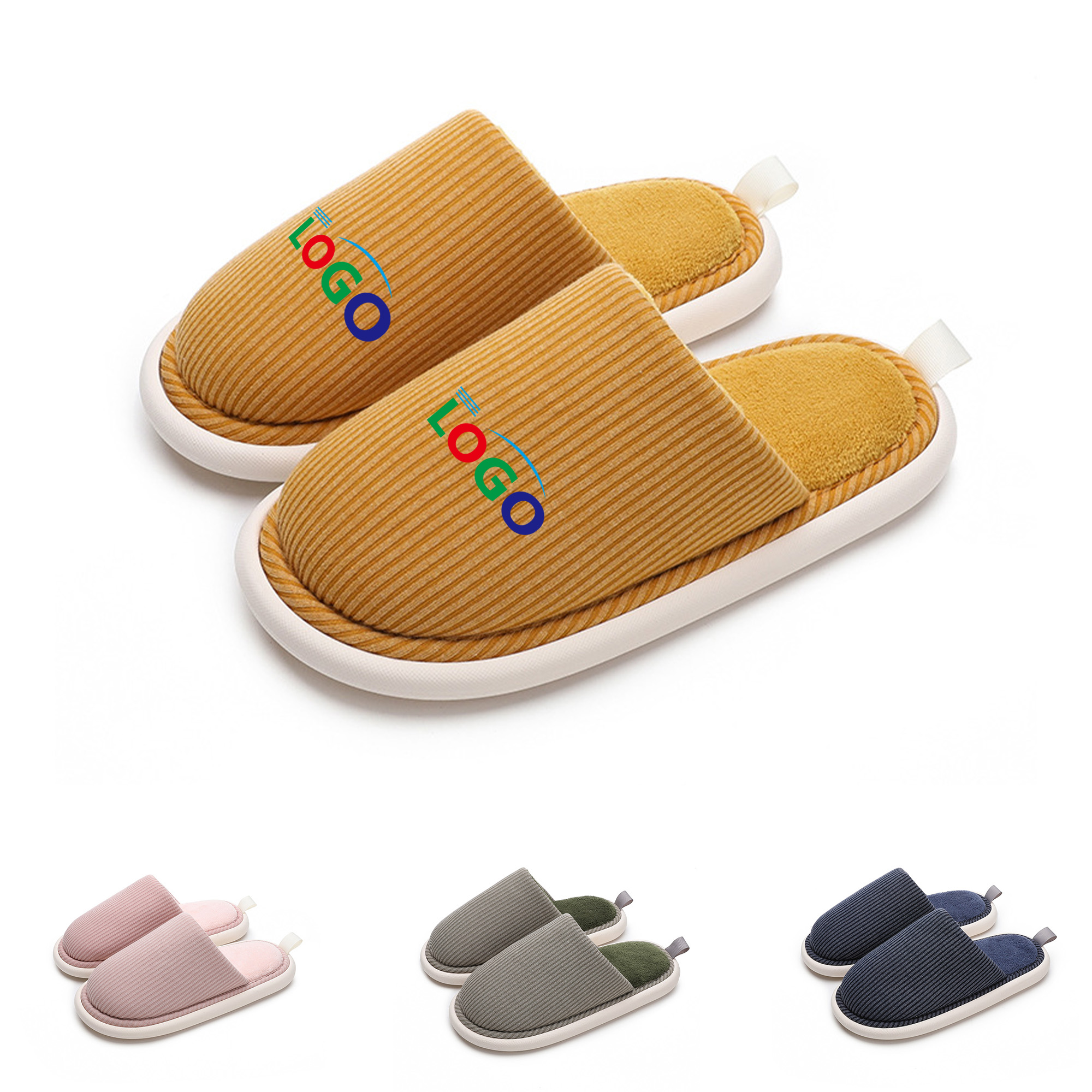 Warm and Comfortable Anti-Slip Cotton Slippers 2