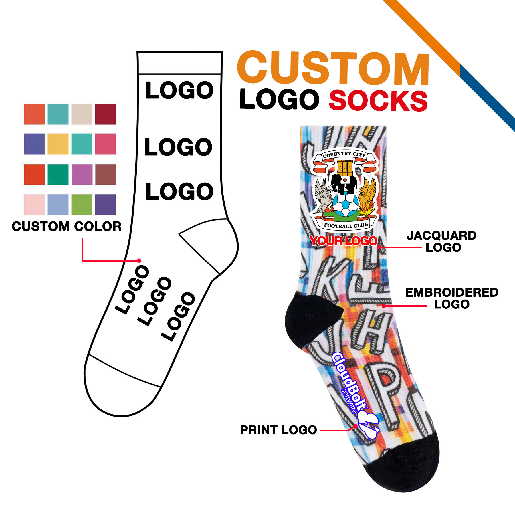 Donsage Printed Socks 6