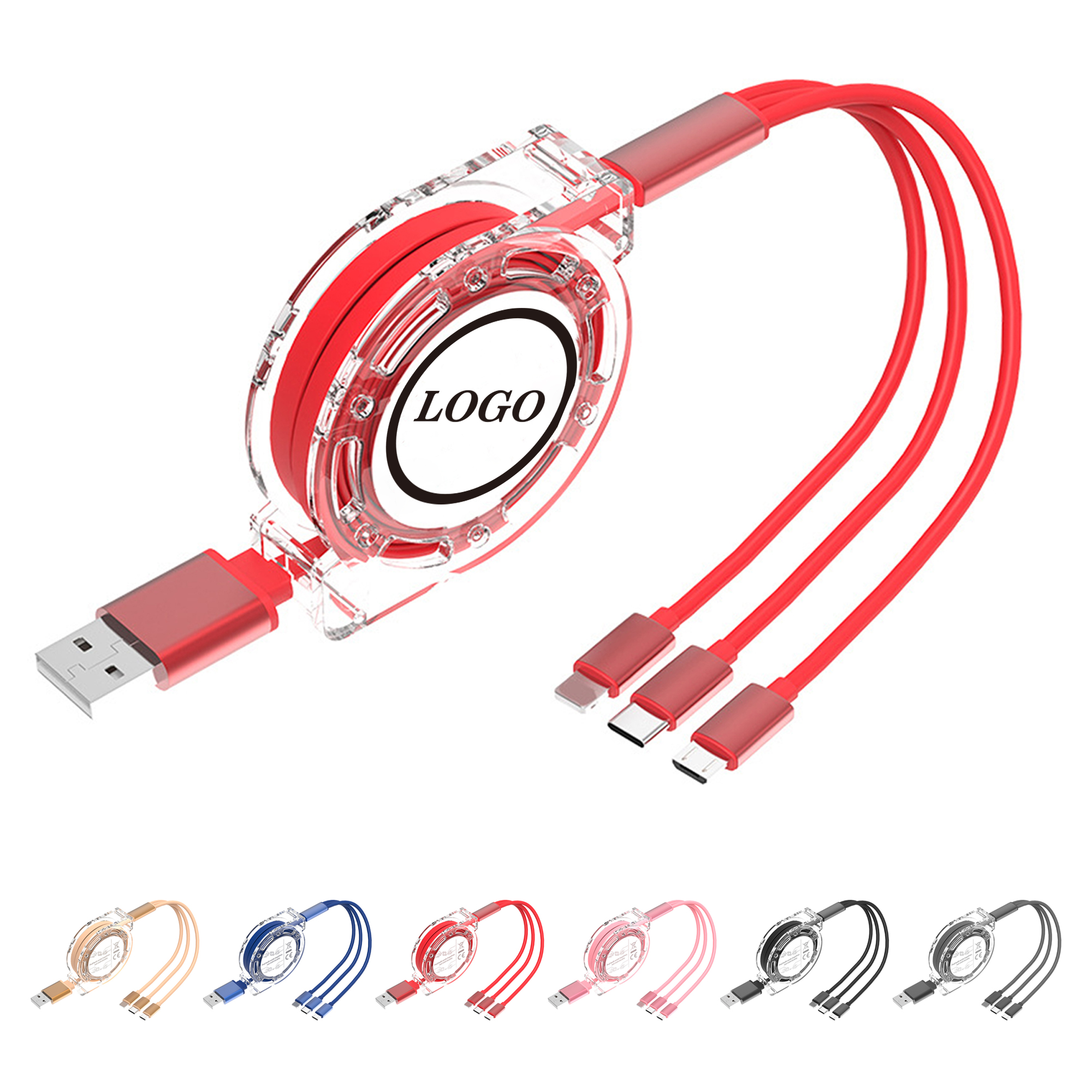 3-in-1 Retractable Charging Cable 2