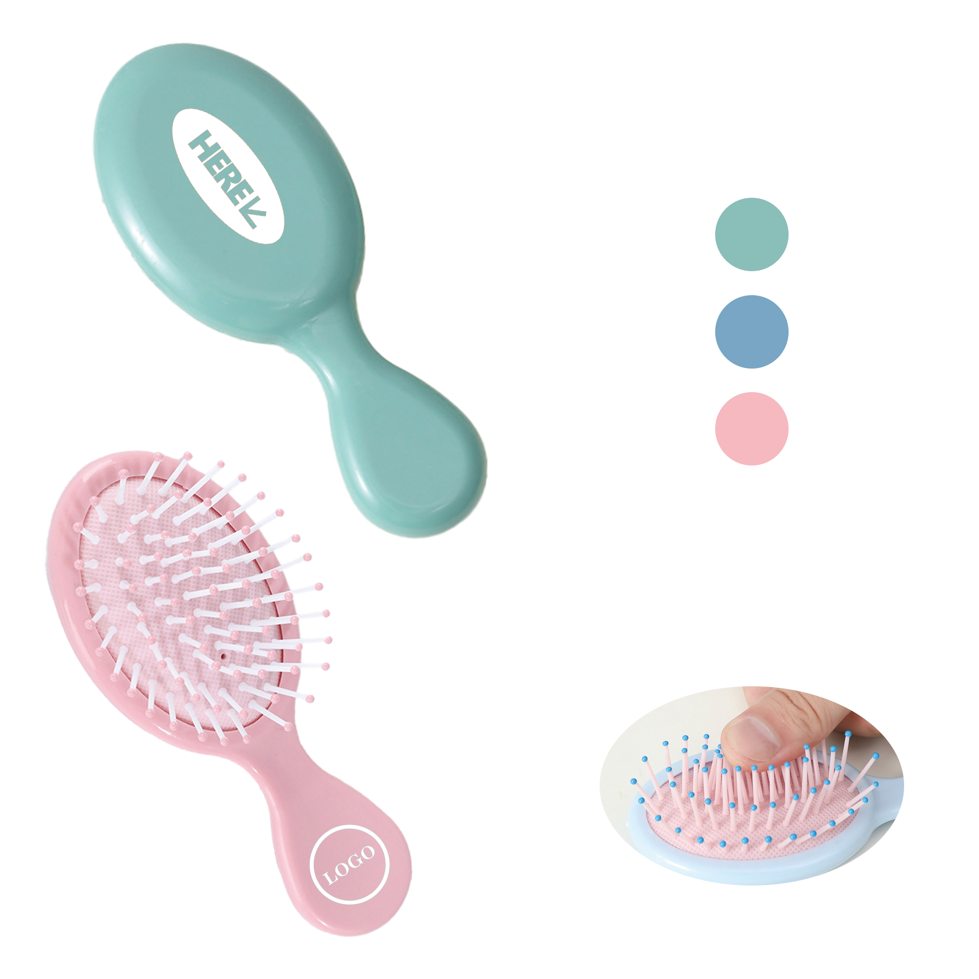 Mini Portable Female Airbag Comb 3