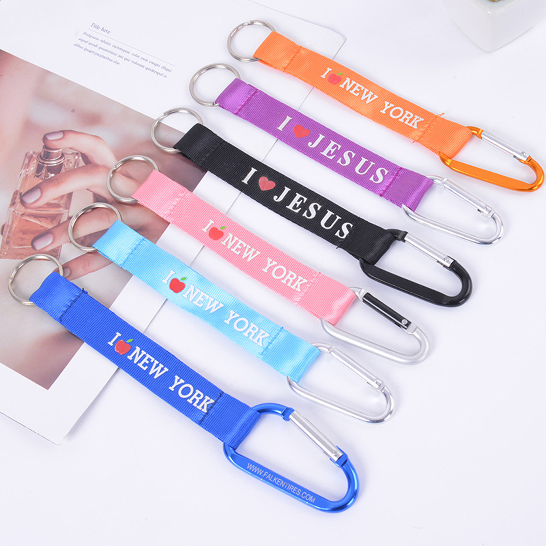 Pocket Lanyard w/Carabiner & Keyring 3