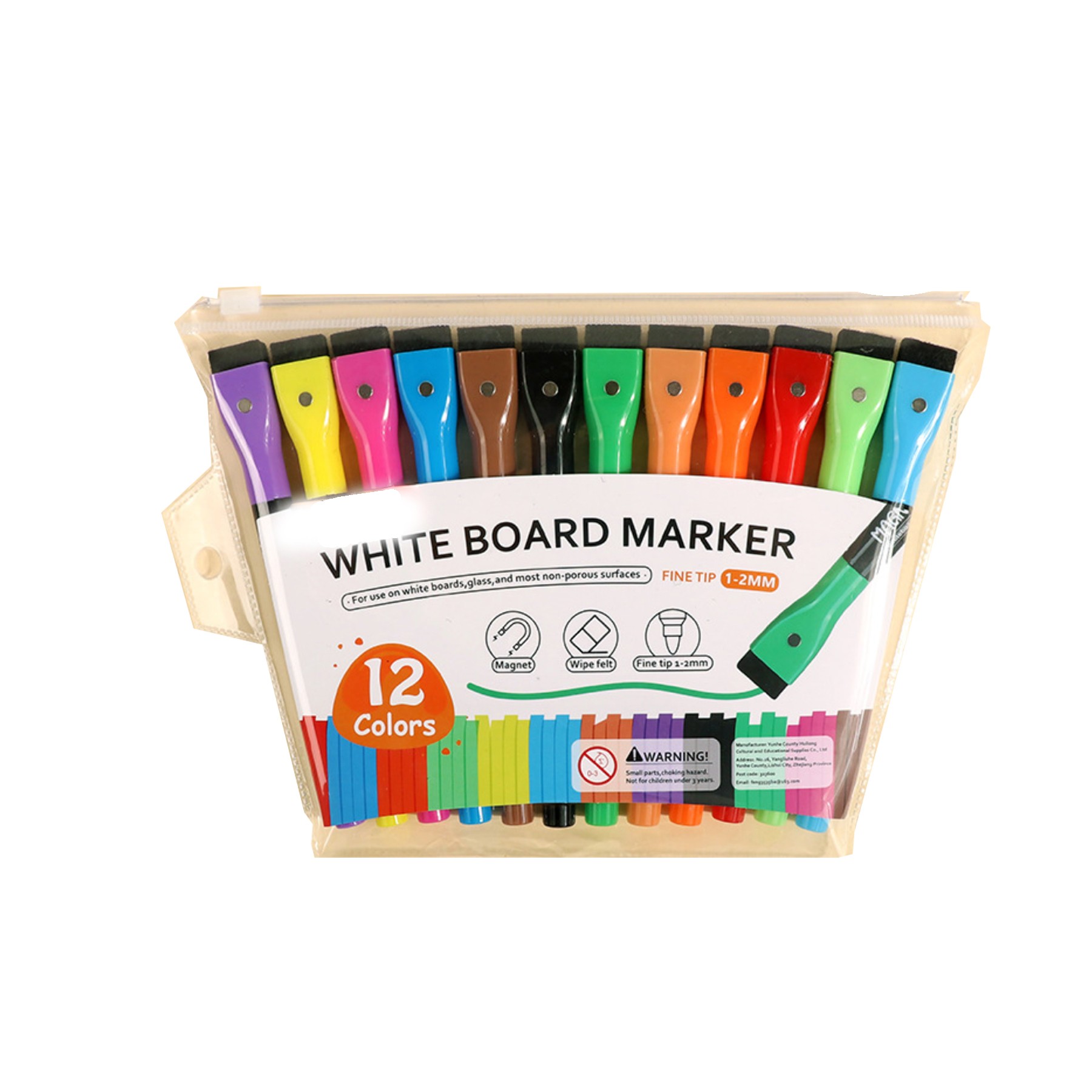 Magnetic Dry Wipe Pens Pack of 12 2