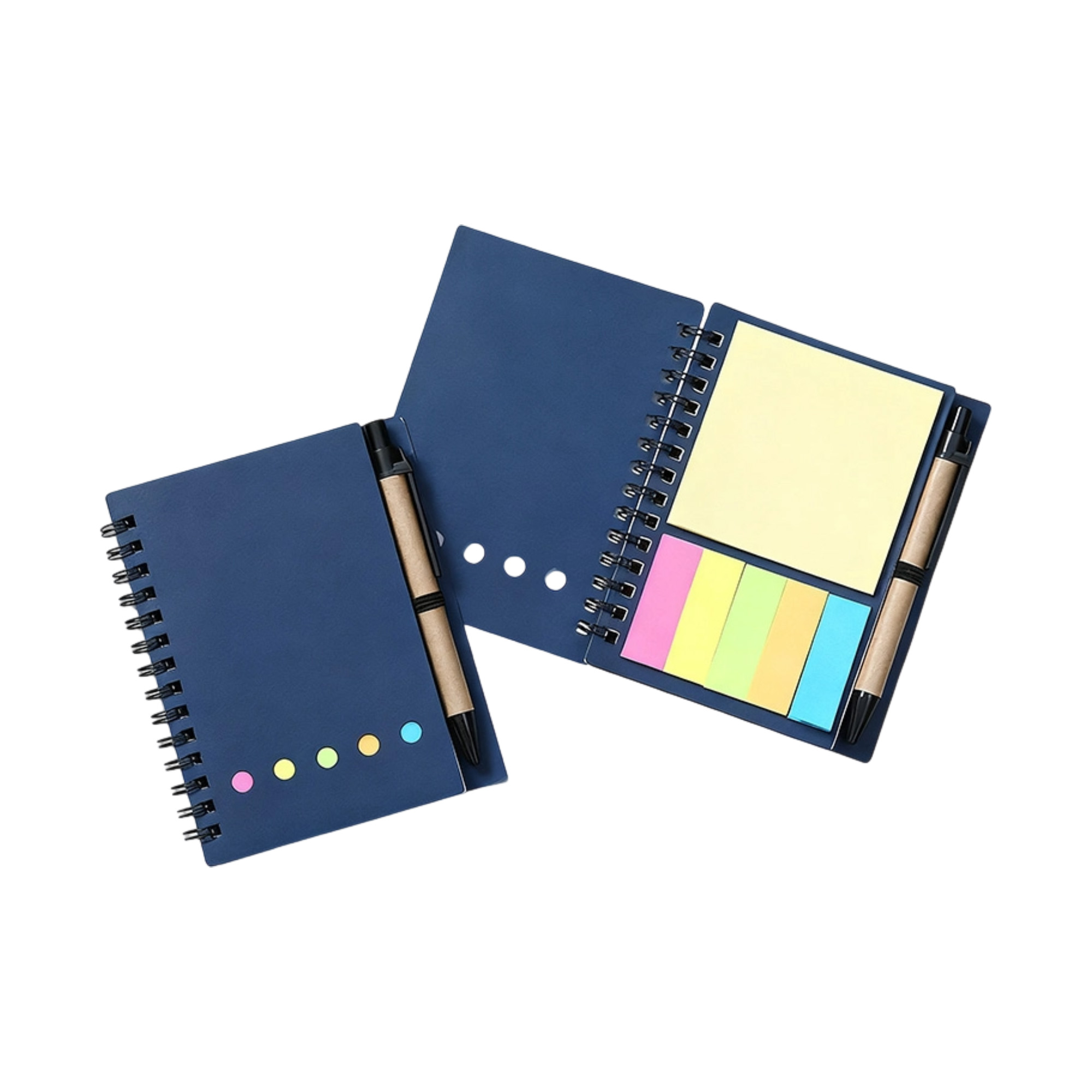 Spiral Note Pad With Sticky Notes Plus Pen 5