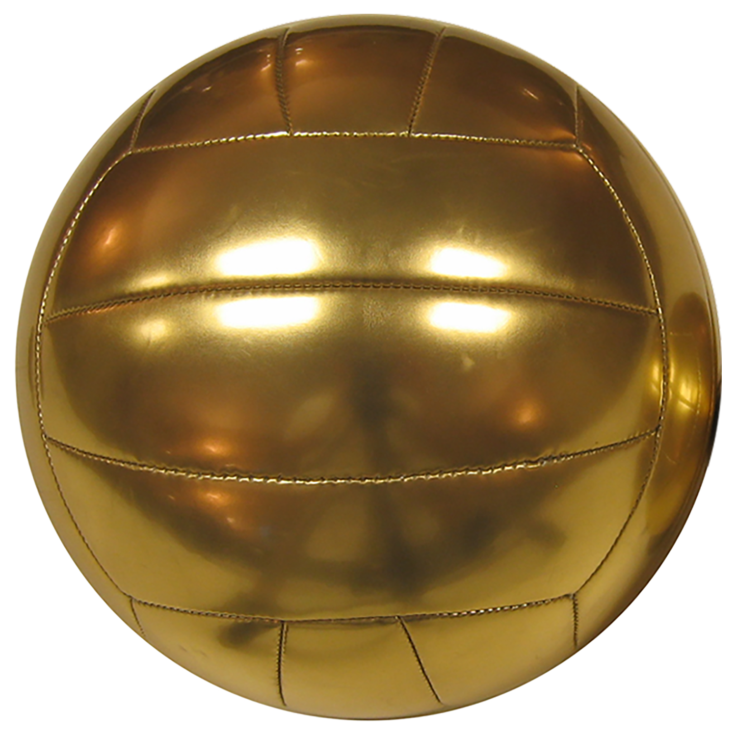 VOLLEYBALL - MINI GOLD TROPHY, METALLIC, Synthetic, 6.25" diameter 2