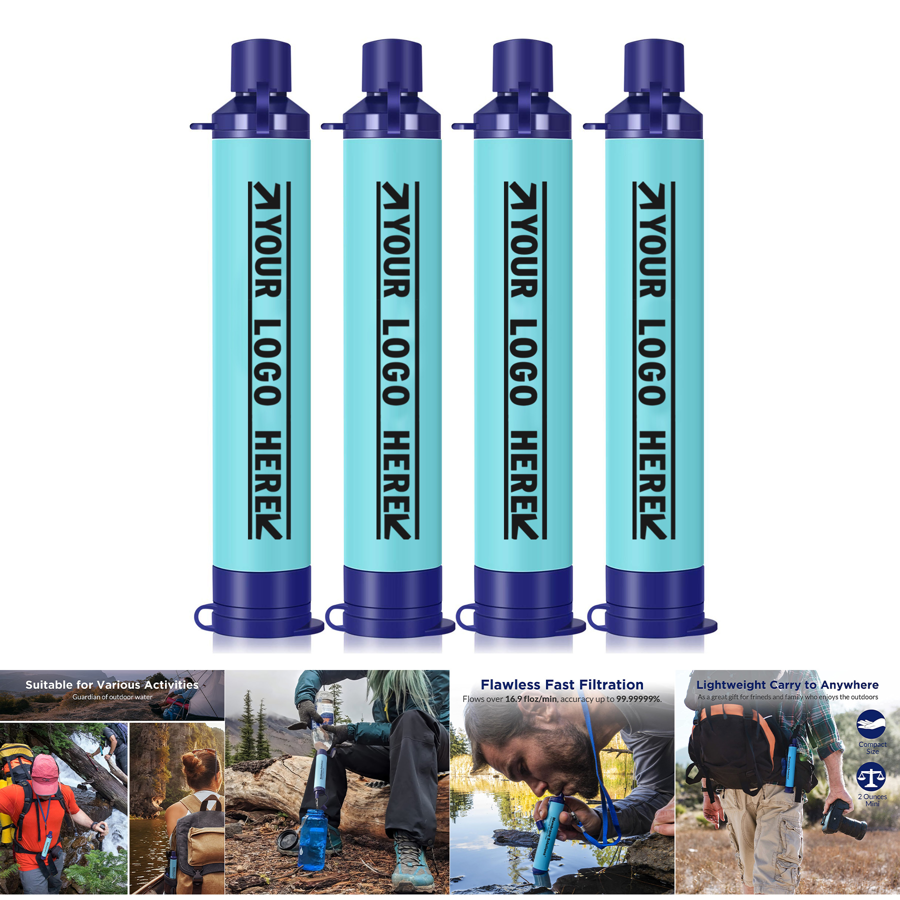 4 Pack Straw Water Filter 2
