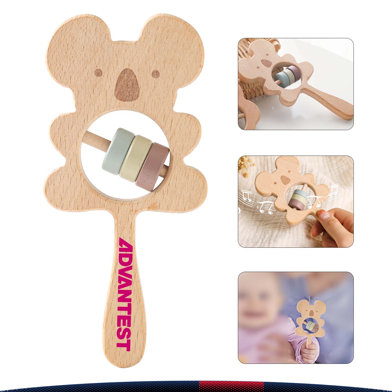 Koala Shaped Wooden Shake Accessory 3