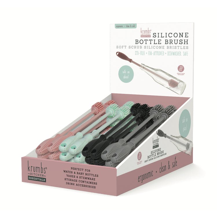 Silicone Bottle Brushes - 4 Colors, custom kitchen gadget with logo imprint 2