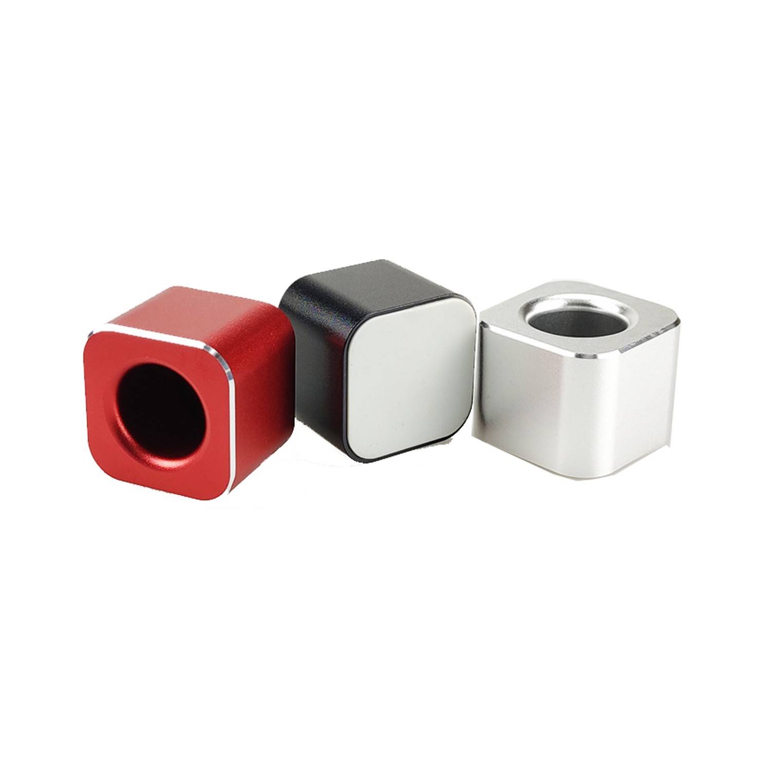 Aluminum Alloy Square Small Pen Holder 2