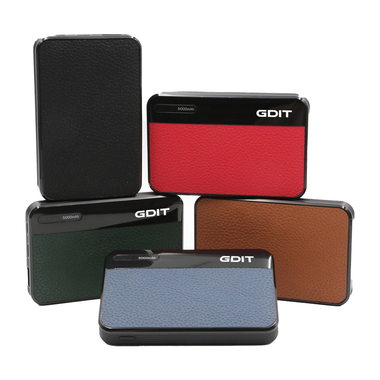 5000mAh Leather Finished Power Bank with digital display 4