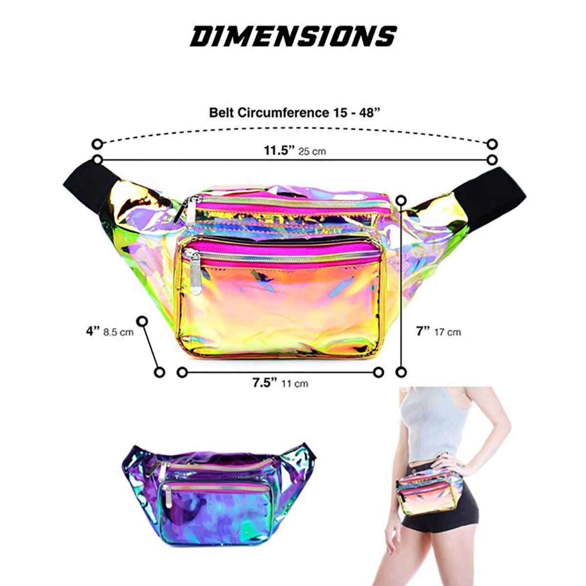 Fanny Pack Rainbow Color 4