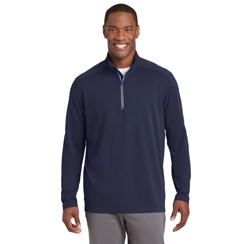 Sport-Tek Sport-Wick Textured 1/4-Zip Pullover., custom hoodie or sweatshirt with logo imprint 11