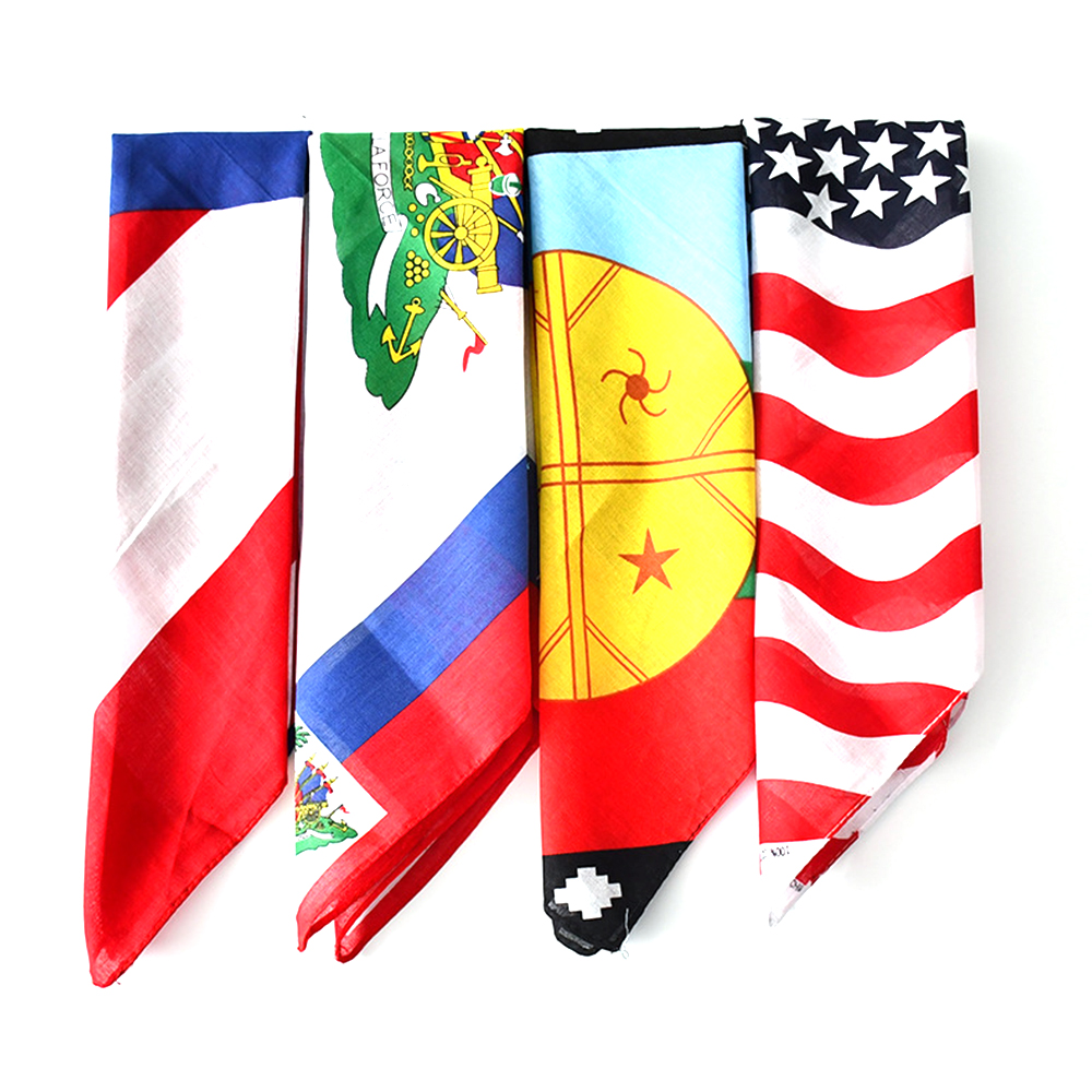 21'' X 21'' Qatar World Cup National Flag Kerchief 1