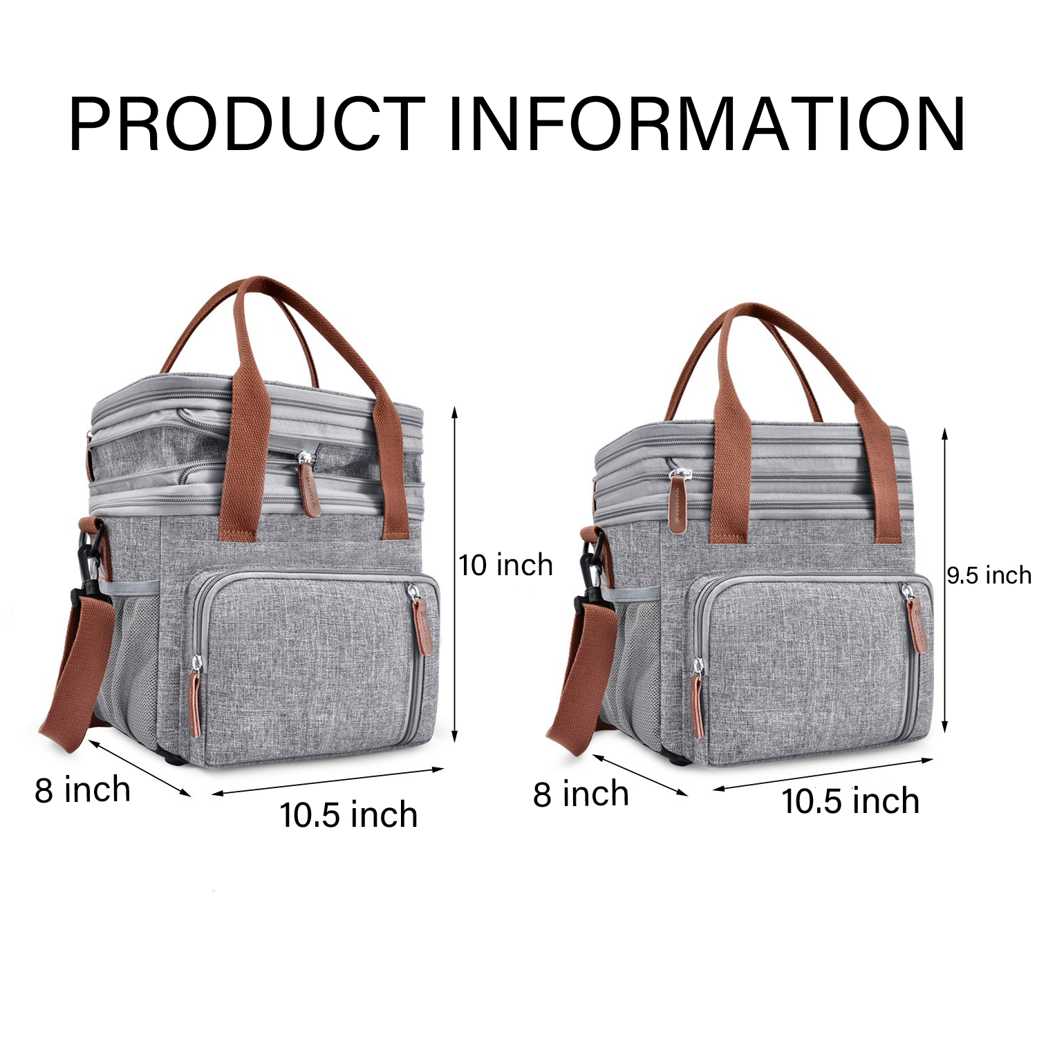 Oxford Crossbody Cooler Insulated Lunch Bag 8