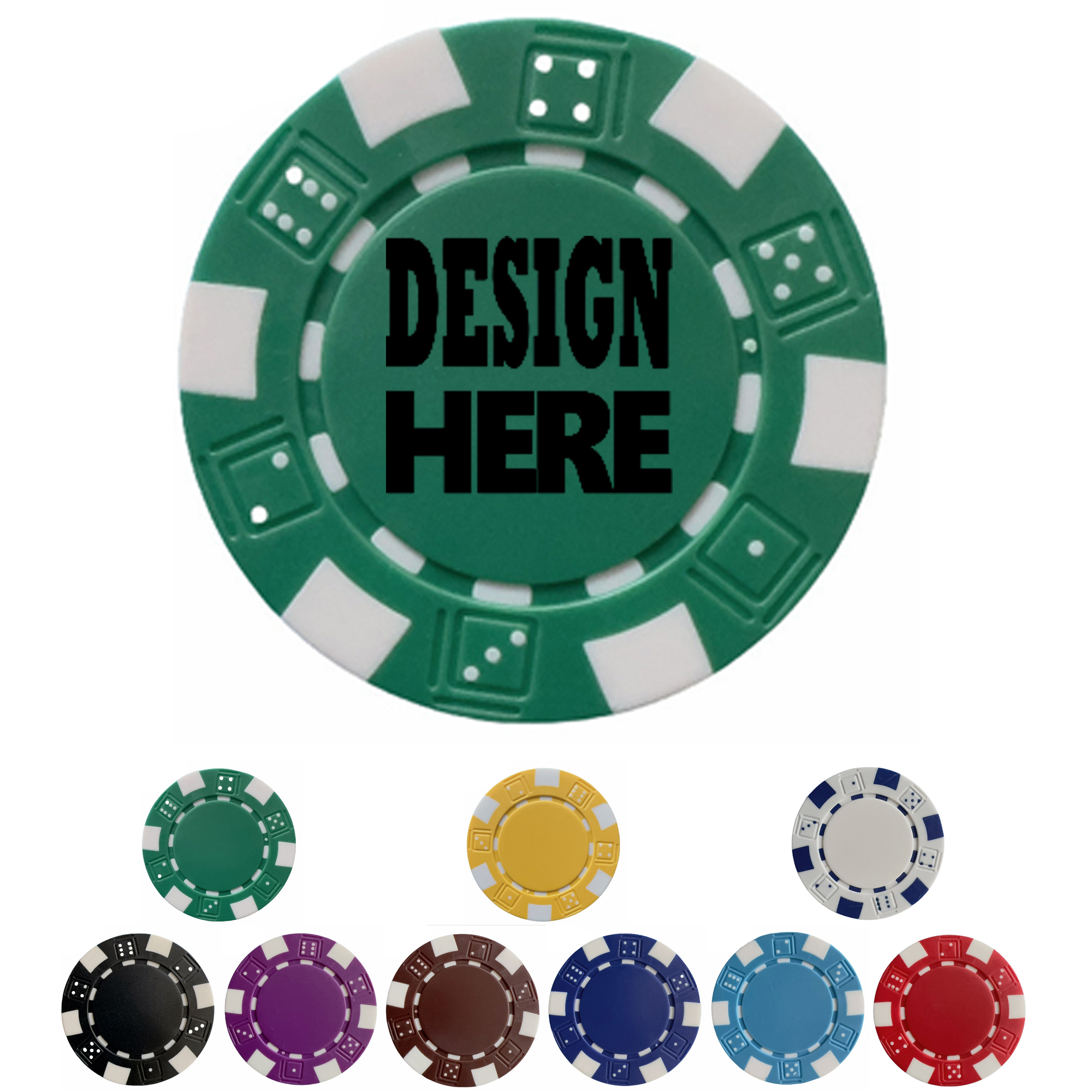 11.5g Professional Poker Chips featuring Four-Color Process 1